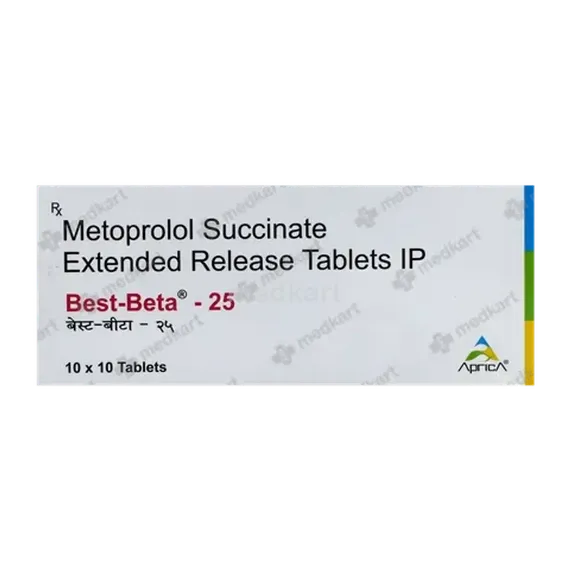 best beta 25mg tablet 10's
